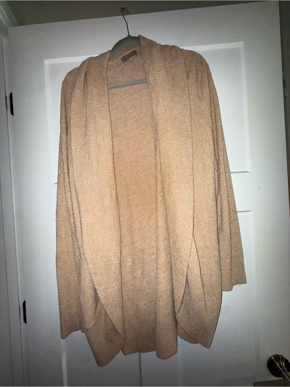 Barefoot Dreams Open-Front Tan Cardigan